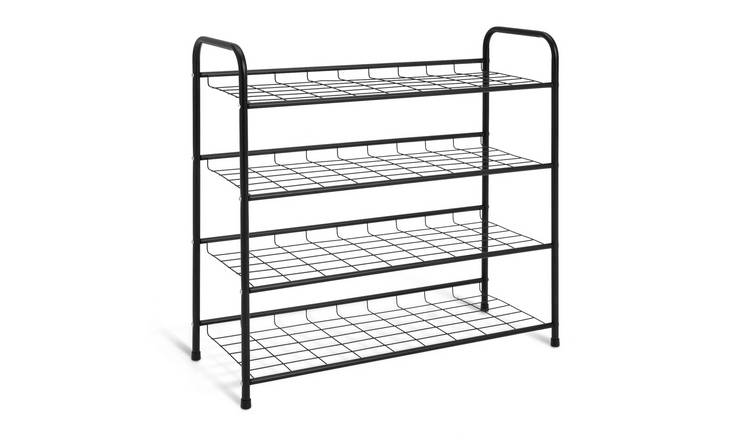 Argos Home Jorn 4 Shelf Shoe Storage Rack - Black 