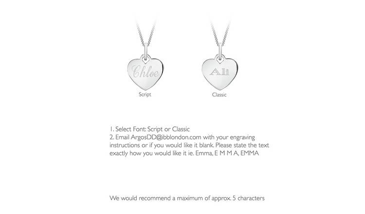 Personalised name deals necklace argos