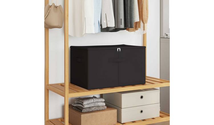Walplus Fabric Storage Box Non-woven - Anthracite - 55 x 35 x 32 cm