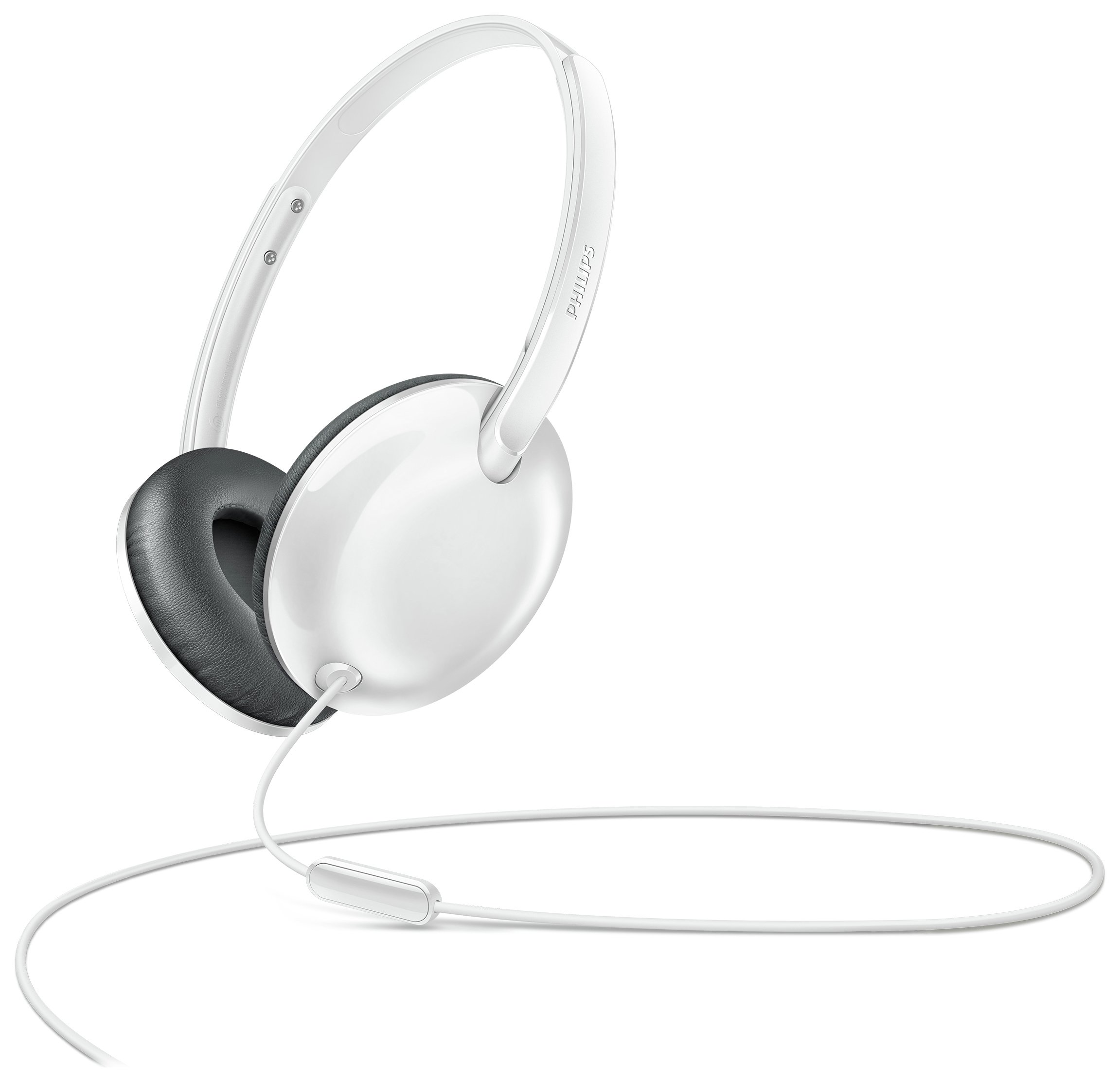 Philips Ultrlite Over Ear Flite Headphones Mic - White