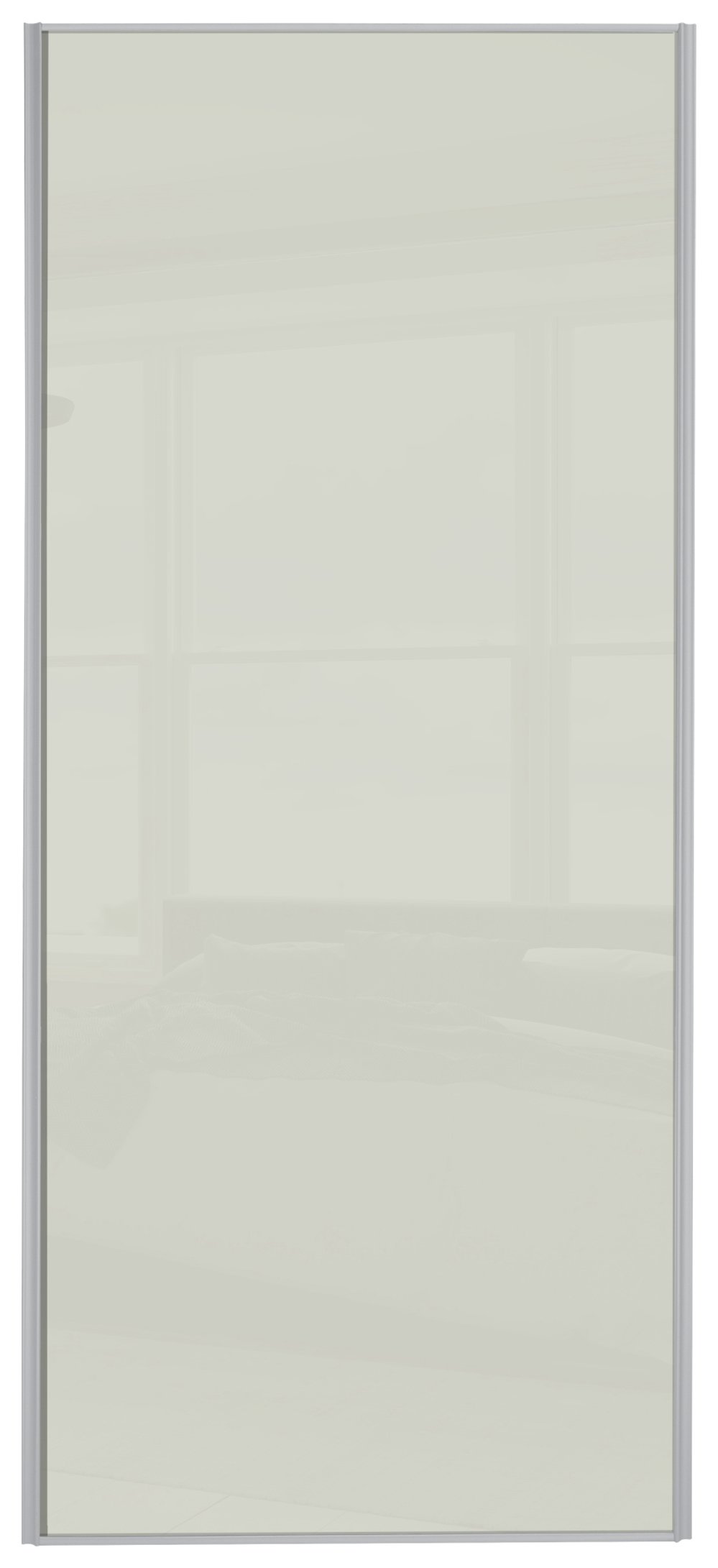 Sliding Glass Wardrobe Door W914mm - Arctic White