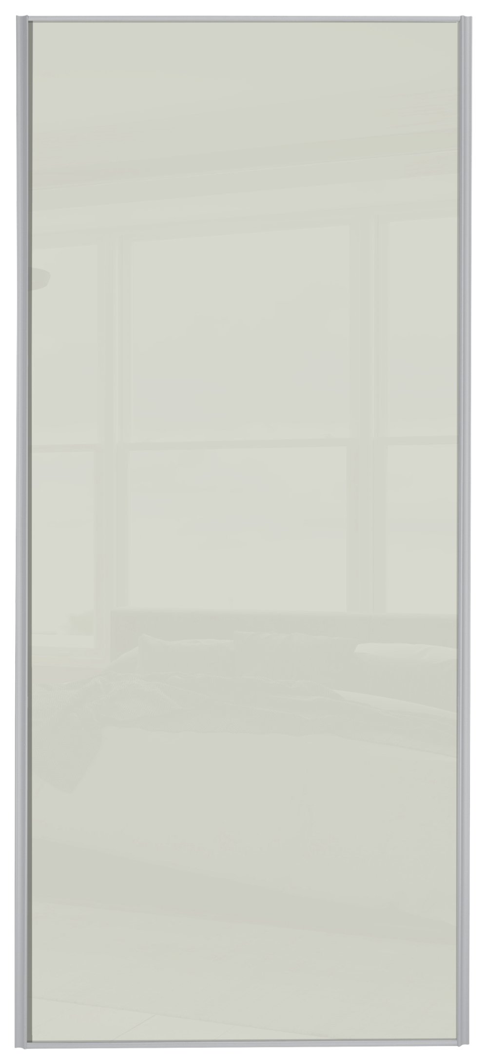 Sliding Wardrobe Door W762mm Soft White Glass review