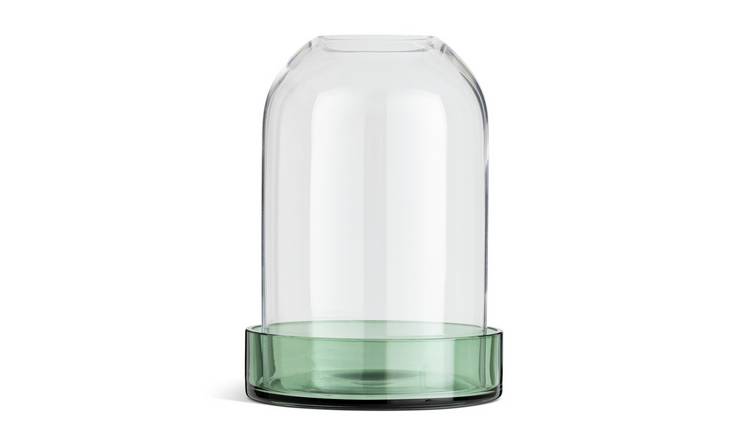 Habitat Medium Hurricane Candle Holder - Green 