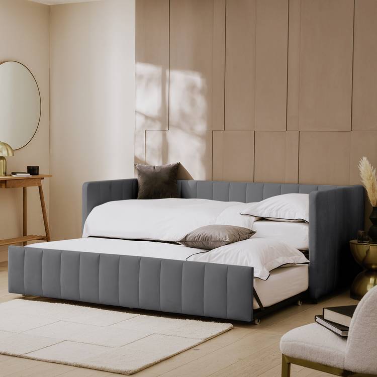 Argos Home Pandora Trundle Day Bed - Grey 0