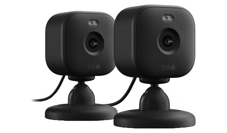 Blink Mini 2 Plug-In CCTV Smart Security Camera Black 2 Pack