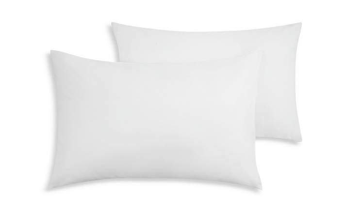 Home Essentials Brushed Cotton Standard Pillowcase Pair -Wht