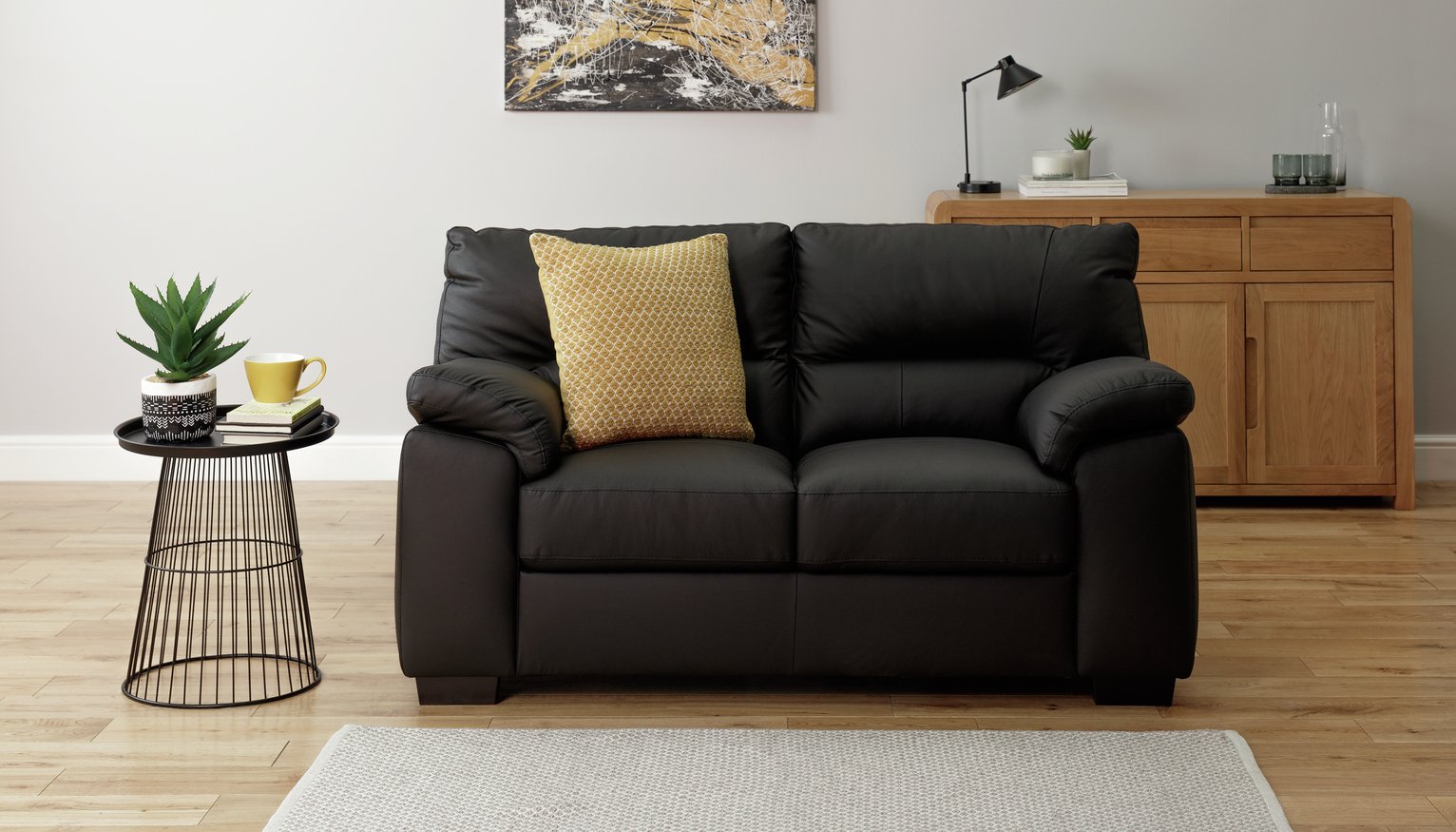 Argos Home Piacenza 2 Seater Leather Mix Sofa Review