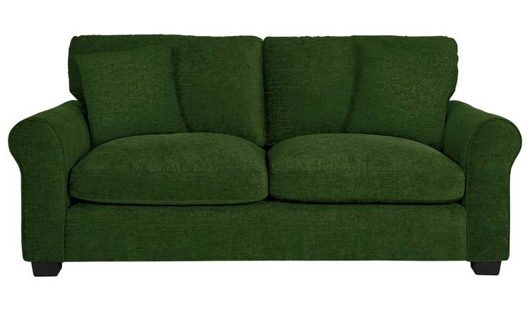 Argos Home Taylor Fabric 3 seater Sofa - Green
