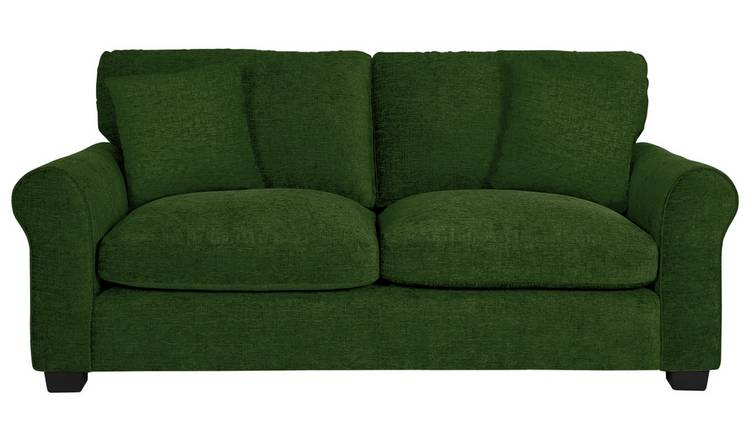 Argos Home Taylor Fabric 3 seater Sofa - Green