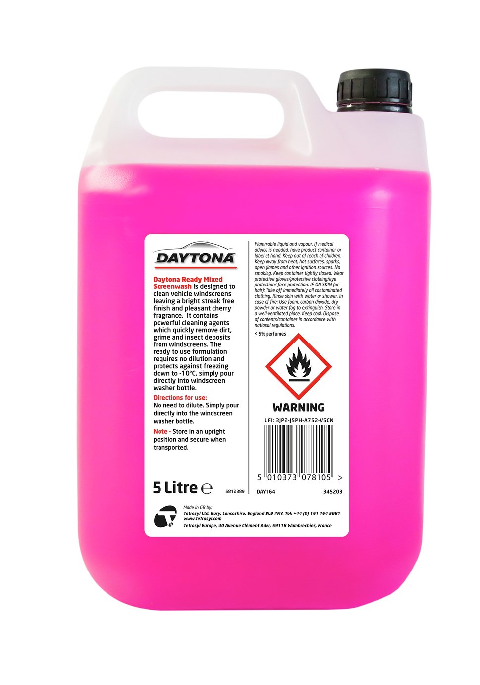 Daytona Cherry Ready Mixed Screenwash 5L Review