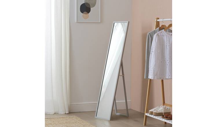 Home Essentials Grey Free Standing Cheval Mirror - 150x30cm