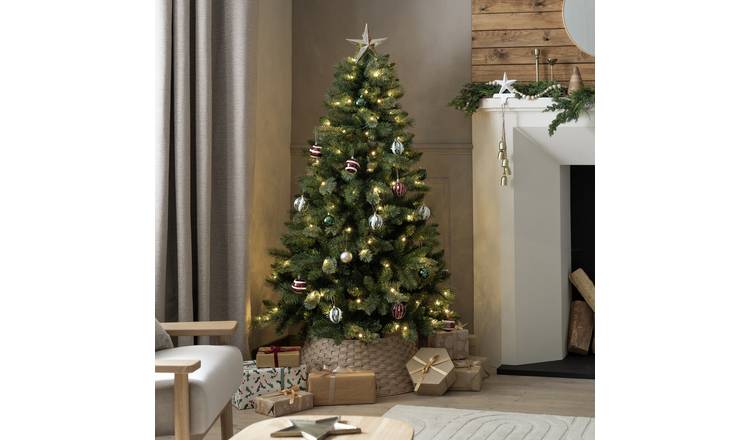 Habitat 6ft Pre lit Mixed Cashmere Christmas Tree