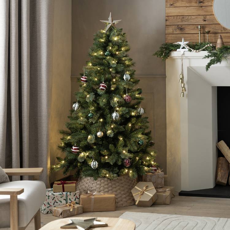 Habitat 6ft Pre lit Mixed Cashmere Christmas Tree 0