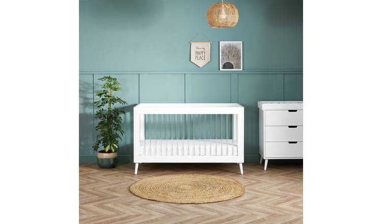 Obaby Maya Acrylic Cot Bed - White