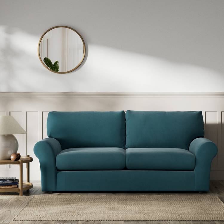 Habitat Molton Fabric 3 Seater Sofa - Teal 0