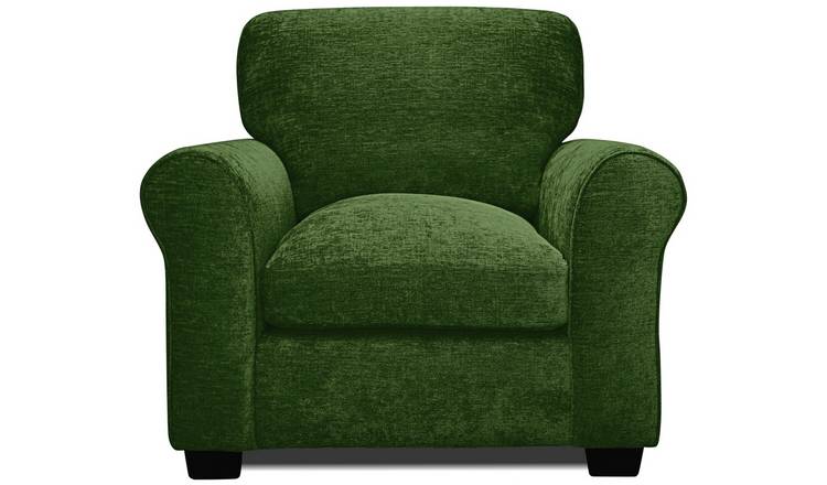 Argos Home Taylor Fabric Chair - Green