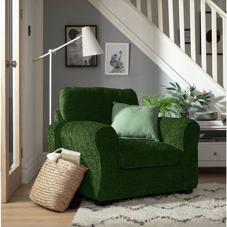 Argos Home Taylor Fabric Chair - Green 0