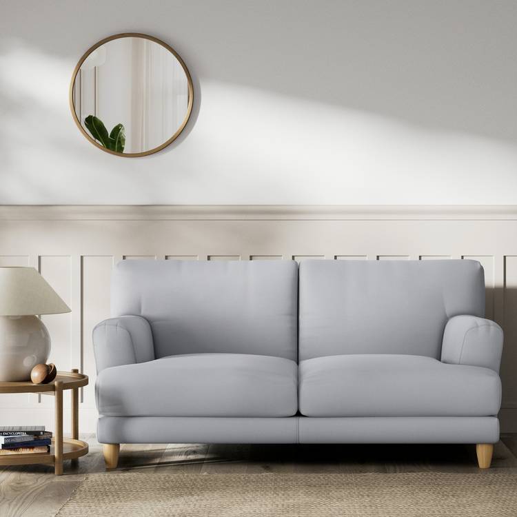 Habitat Askem Fabric 2 Seater Sofa - Grey - Ash Leg 0