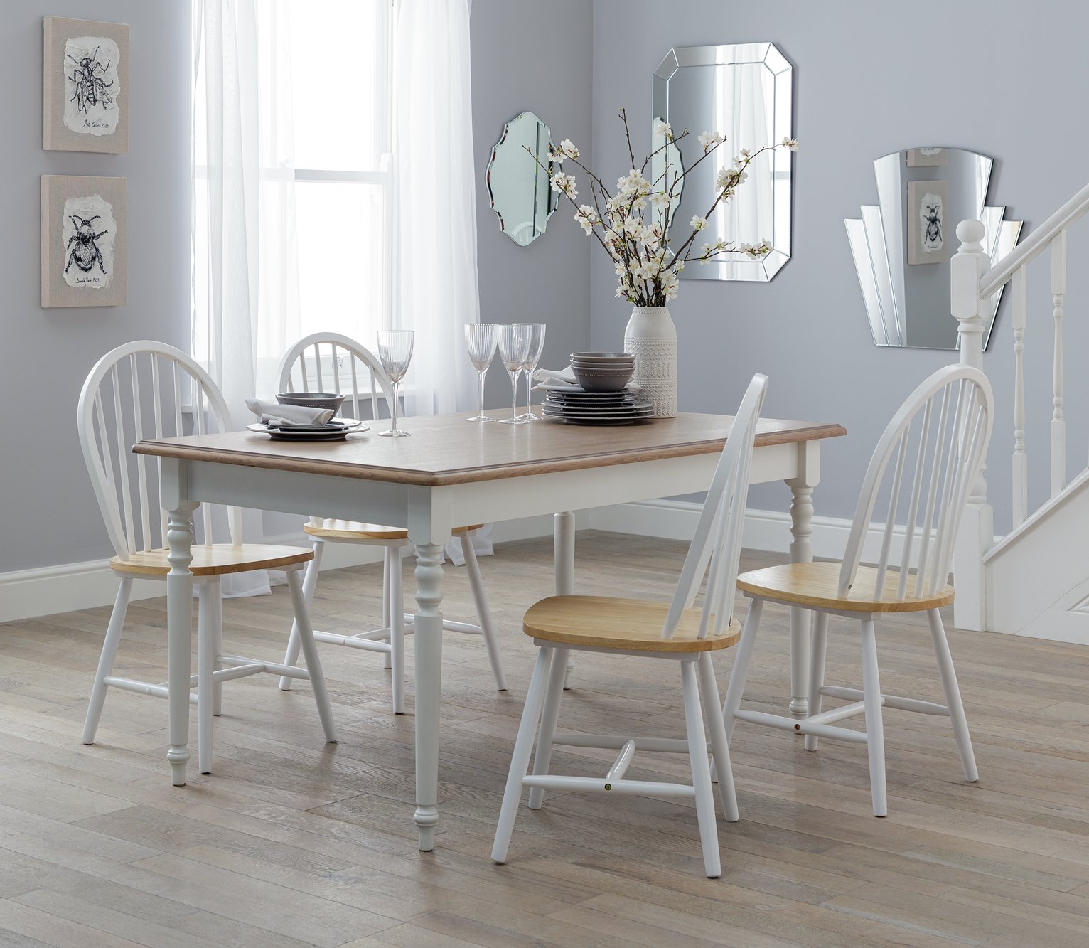 Argos Home Le Marais Oak Veneer Table & 4 Kentucky Chairs Review