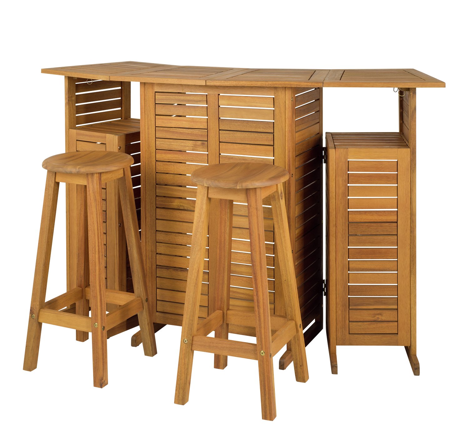 Argos Home Solid Wood Space Saving Bar and Stools Review