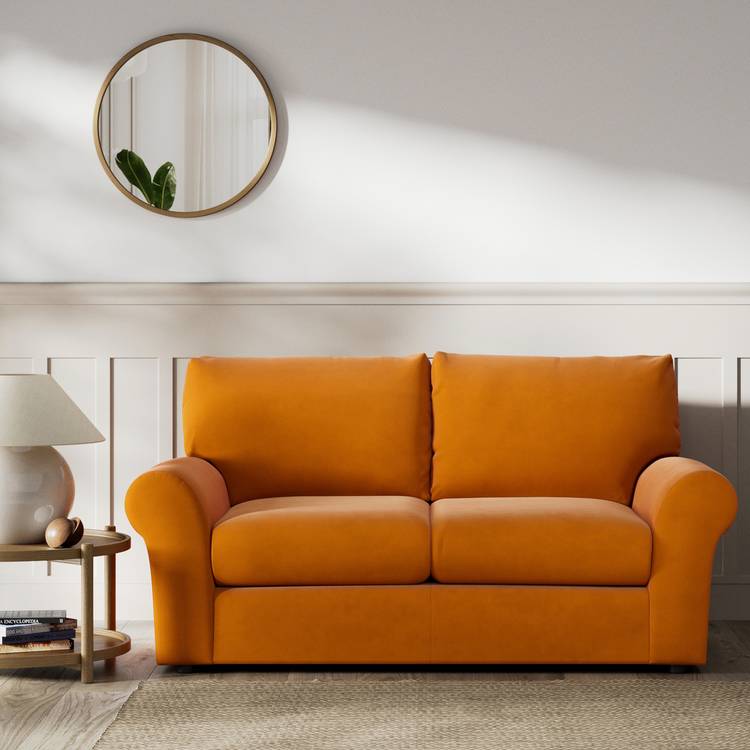 Habitat Molton Fabric 2 Seater Sofa - Orange 0