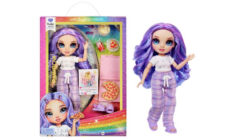 Rainbow High Junior Violet High PJ Party Doll - 22cm