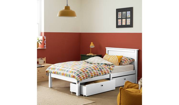 Habitat Brooklyn Single Bed Frame and Drawer - White