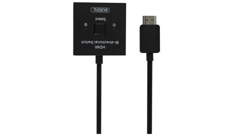 2 Way Manual HDMI Selector - Black