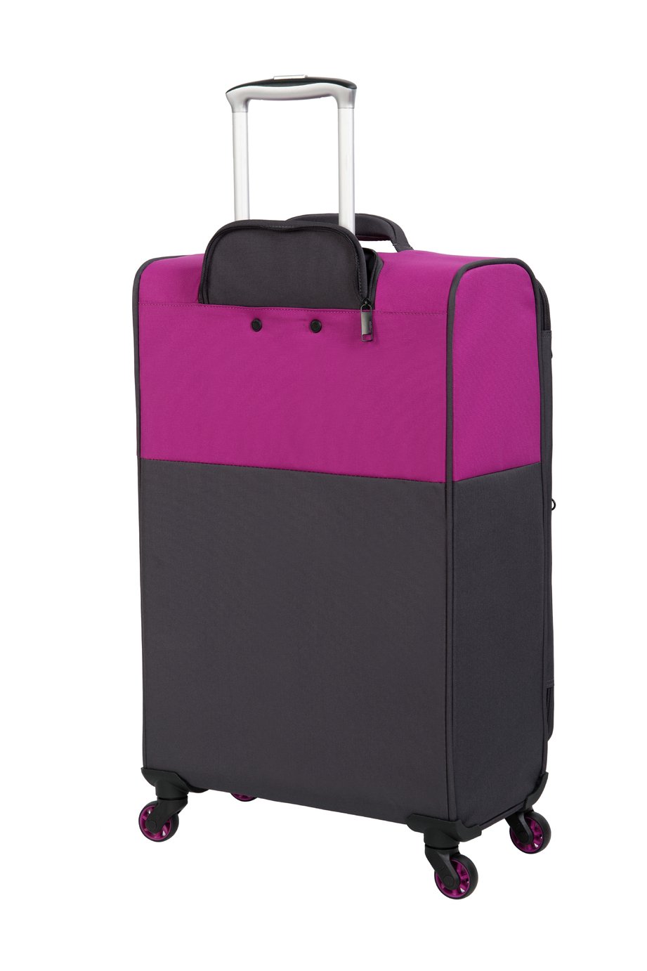 purple suitcase