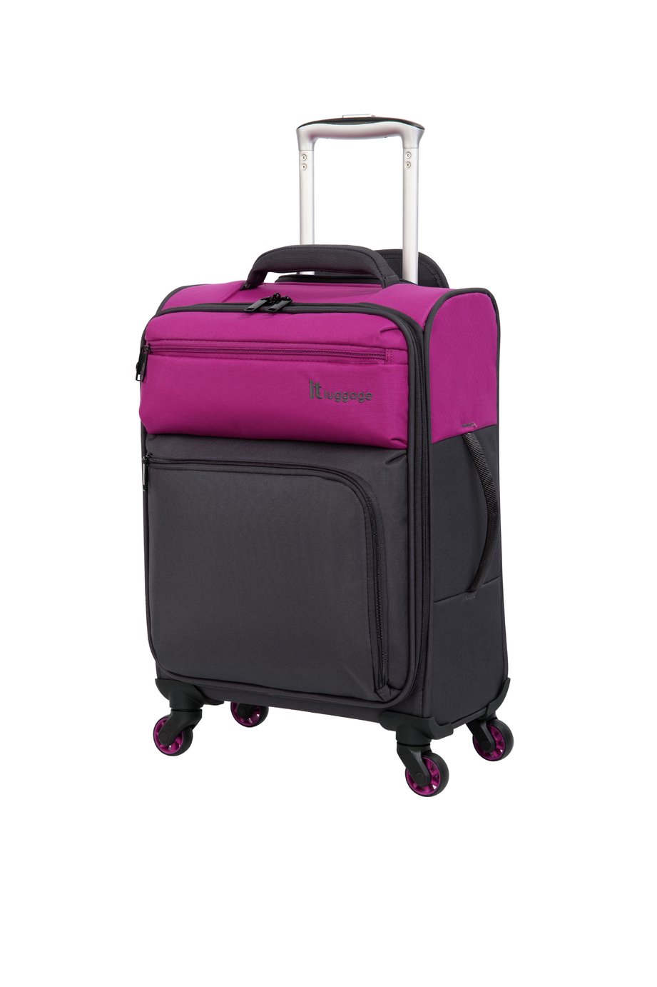 purple suitcase