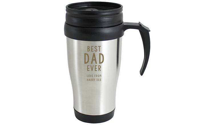 Personalised Message Stainless Steel Travel Mug - 400ml