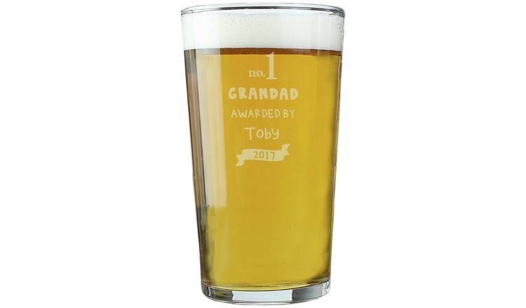 Personalised Message Number One Awarded By Pint Glass