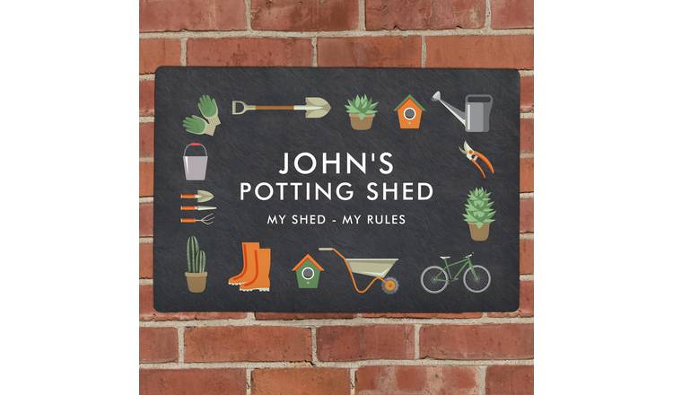 Personalised Message Gardening Metal Sign