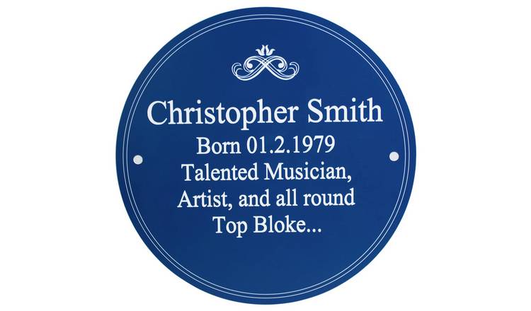 Personalised Message Heritage Plaque Decoration