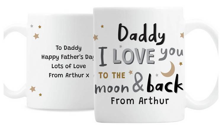 Personalised Message To The Moon And Back Mug