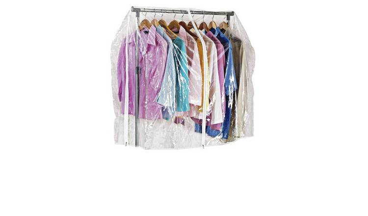 Buy Argos Home Clothes Rail Cover Clear Clothes rails and canvas wardrobes Argos