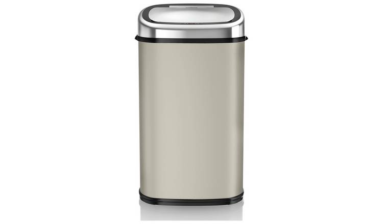 Tower 58 Litre Sensor Bin - Latte & Chrome