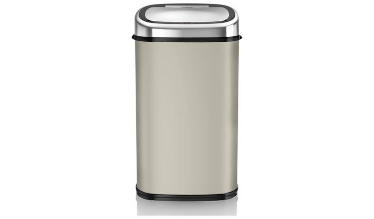 Tower 58 Litre Sensor Bin - Latte & Chrome