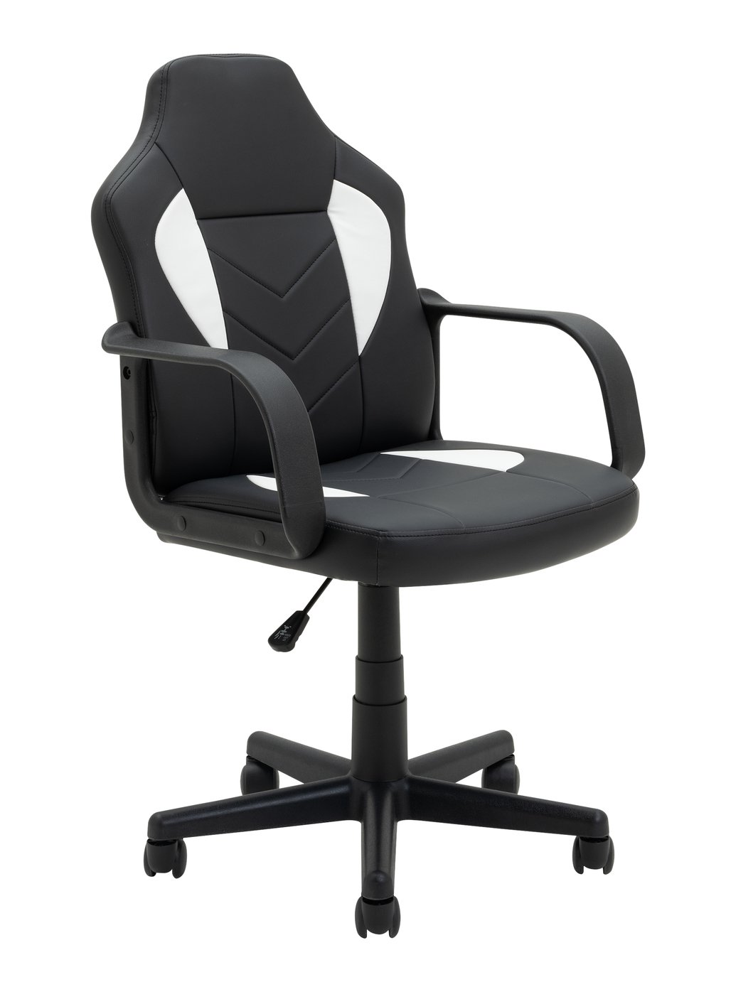 Argos Home Faux Leather Office Gaming Chair - Black 