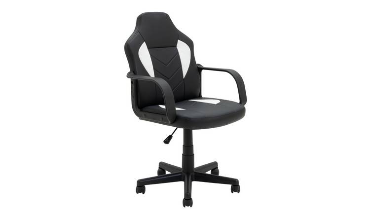 Buy Argos Home Faux Leather Office Gaming Chair Black Gaming chairs Argos