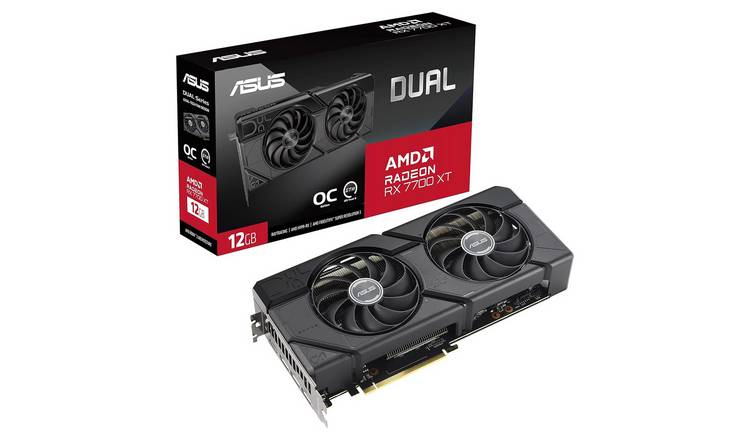 ASUS AMD Radeon RX 7700 XT Dual OC 12GB Graphics Card