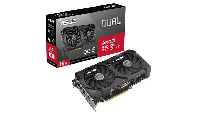 ASUS AMD Radeon RX 7600 XT Dual OC 16GB Graphics Card