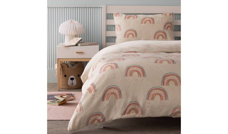 Argos Home Rainbow Fleece Kids Bedding Set - Single