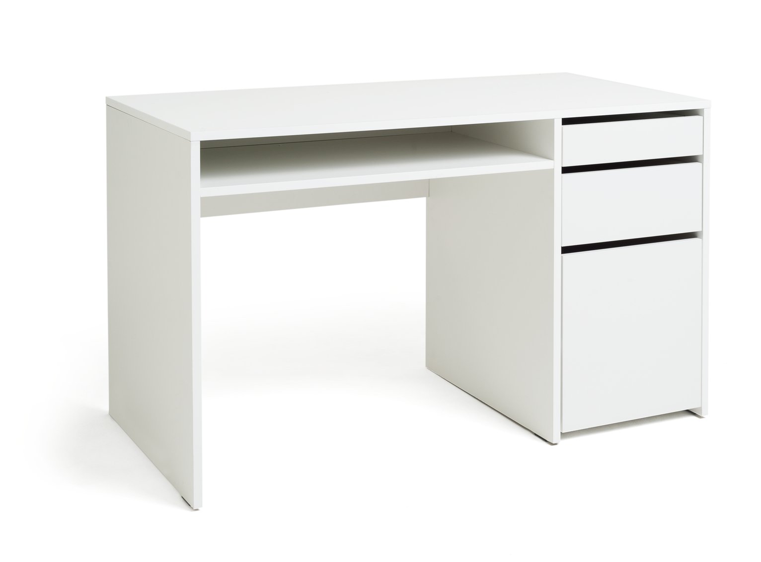 Habitat Pepper 2 Drawer Pedestal Desk - White