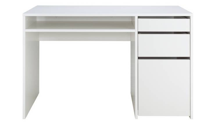 Buy Habitat Pepper 2 Drawer Pedestal Desk - White | Desks | Argos