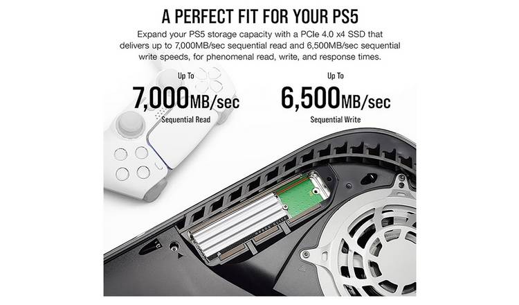 Buy Corsair MP600 Elite 1TB NVMe Internal SSD for PS5 External