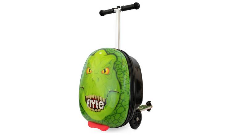 Flyte Darwin The Dino Folding Tri Scooter Suitcase - Green
