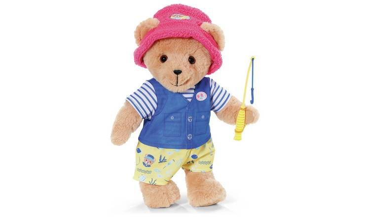 BUILD-A-BEAR BROWN 16 Puppy Dog With Fisherman Outfit Fishing Clothes New  $23.99 - PicClick