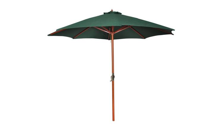Walplus Polyester Garden Parasol - Green - dia 300 cm