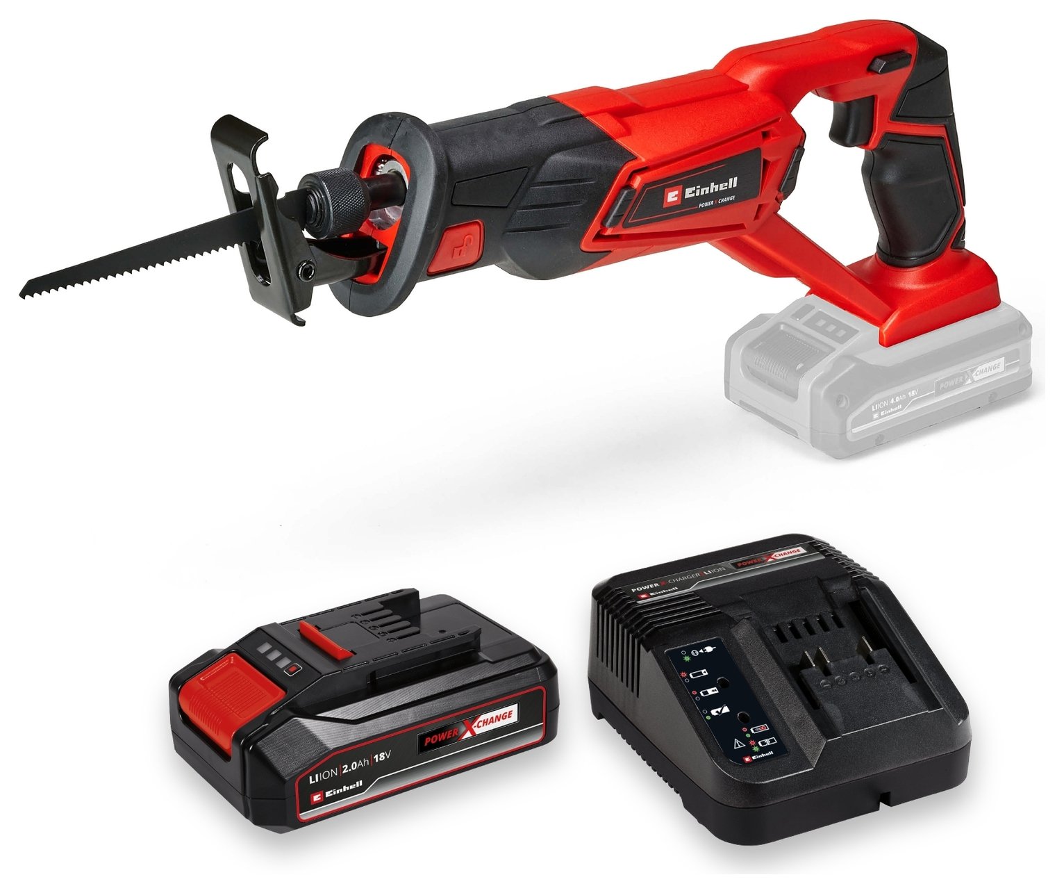 Einhell Power X-Change 2.0Ah Cordless Reciprocating Saw